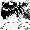 Baby Heero punching someone with 'Battling Baby'
