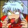 Inuyasha sticking out his tongue