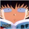 Kagome looking annoyed with 'Huh?'